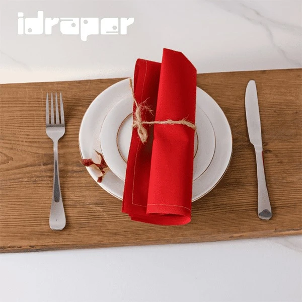 Red Cocktail Napkins Factory
